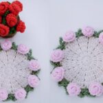 Crochet Rose Coaster Pattern 1