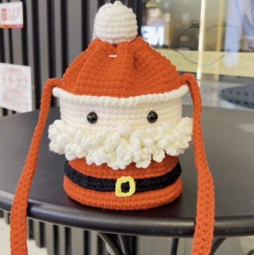 Crochet Santa Bucket Bag Pattern 1