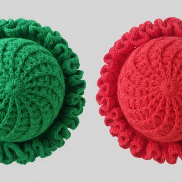Crochet Spiral Ruffle Hat Tutorial 1