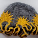 Crochet Sun Granny Square Ruffle Bucket Hat 2