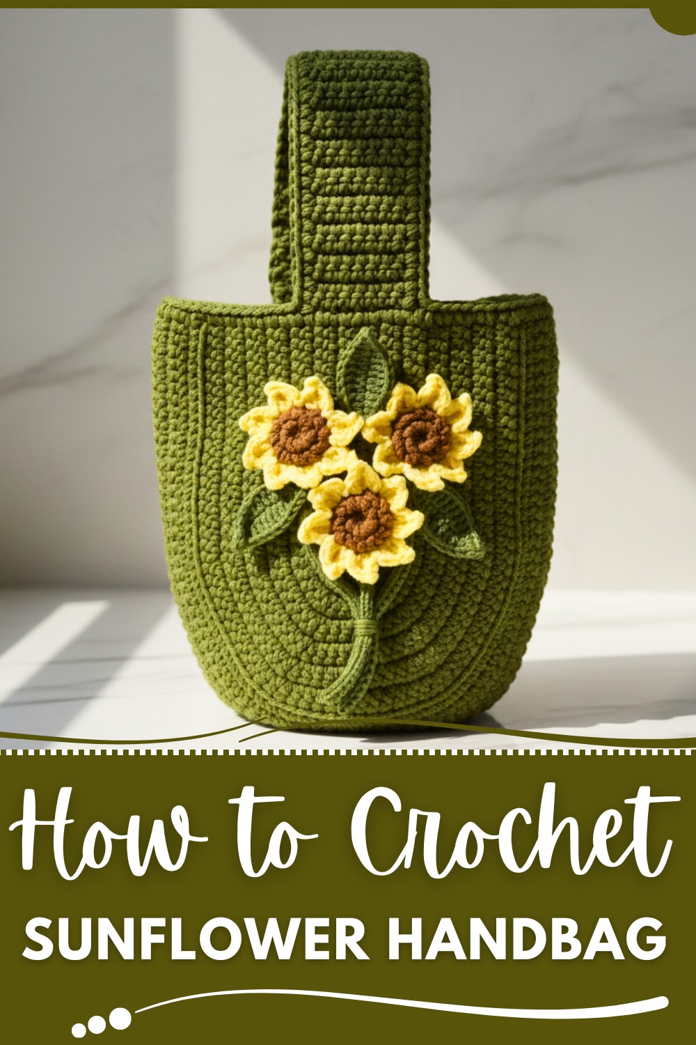 Crochet Sunflower Handbag Pattern
