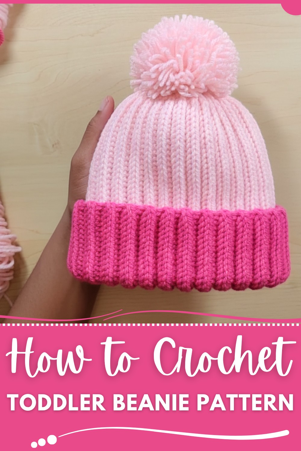 Crochet Toddler Beanie Pattern