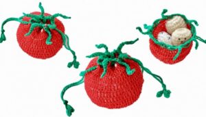 Crochet Tomato Pouch Pattern 1