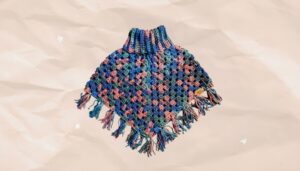 Crochet Turtle Neck Poncho Pattern 1