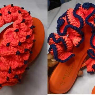 Easy Crochet Slippers Tutorial 1