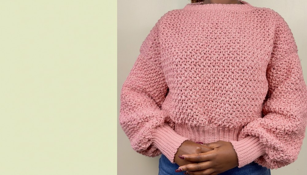 Easy Crochet Sweater Tutorial 1