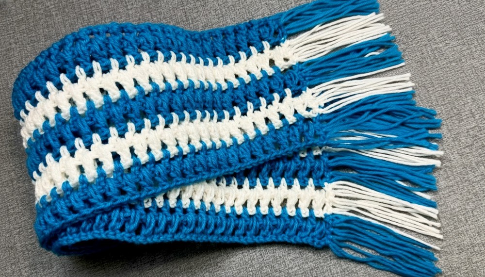Modern Crochet Scarf Step By Step Pattern 1