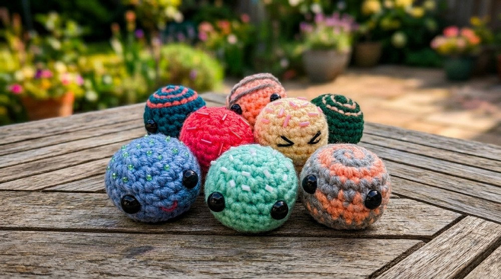 Amigurumi Candy Free Crochet Pattern For a keychain charm