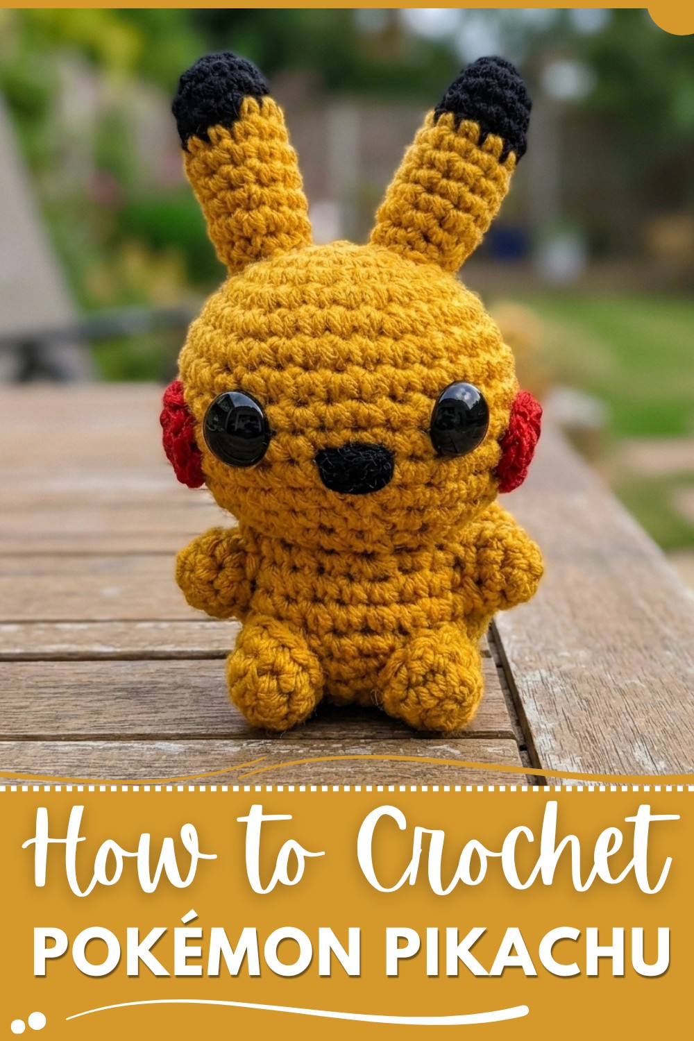 Amigurumi Pokémon Pikachu (Crochet Tutorial) 1