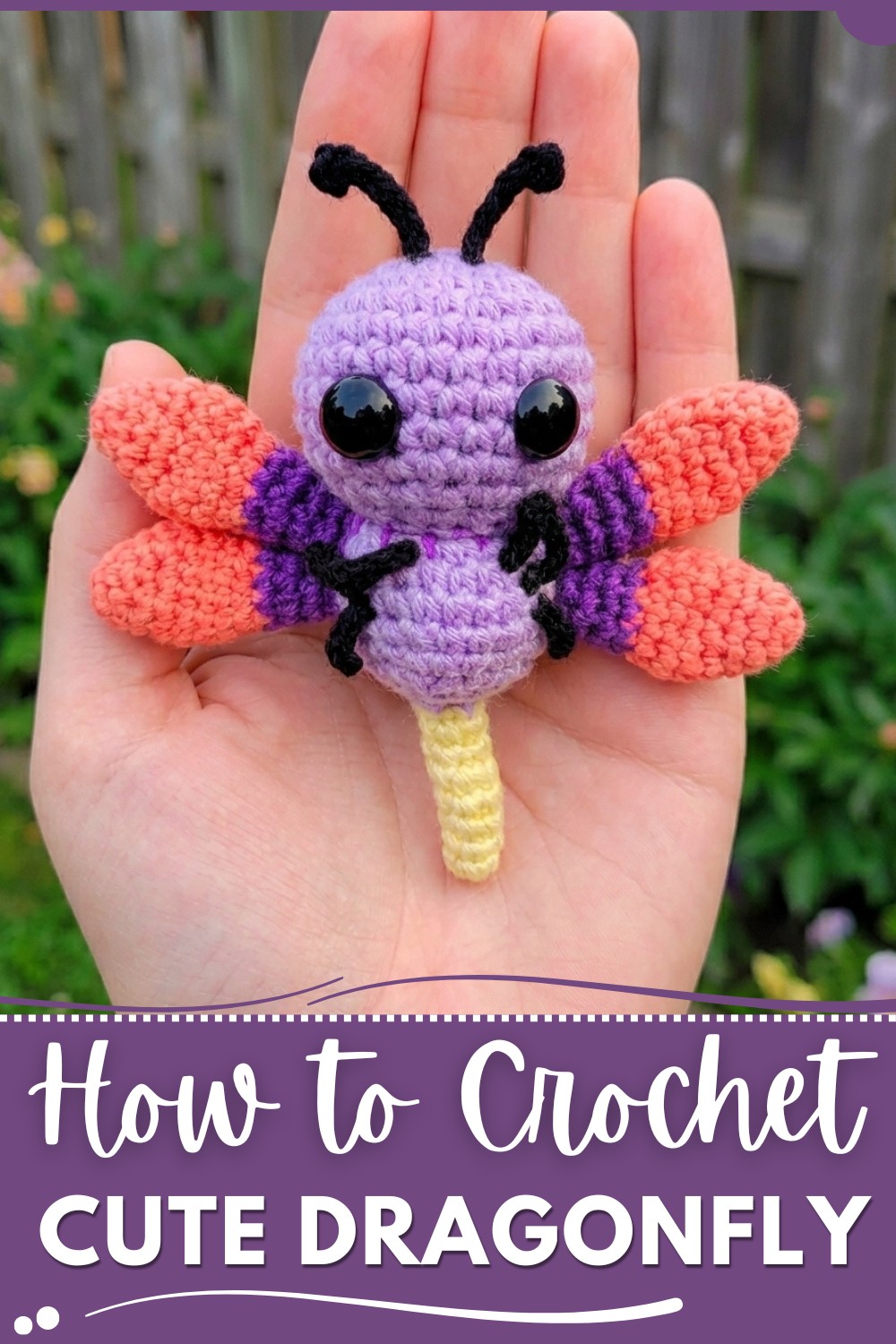 Amigurumi Rainbow Dragonfly (Tutorial) 1