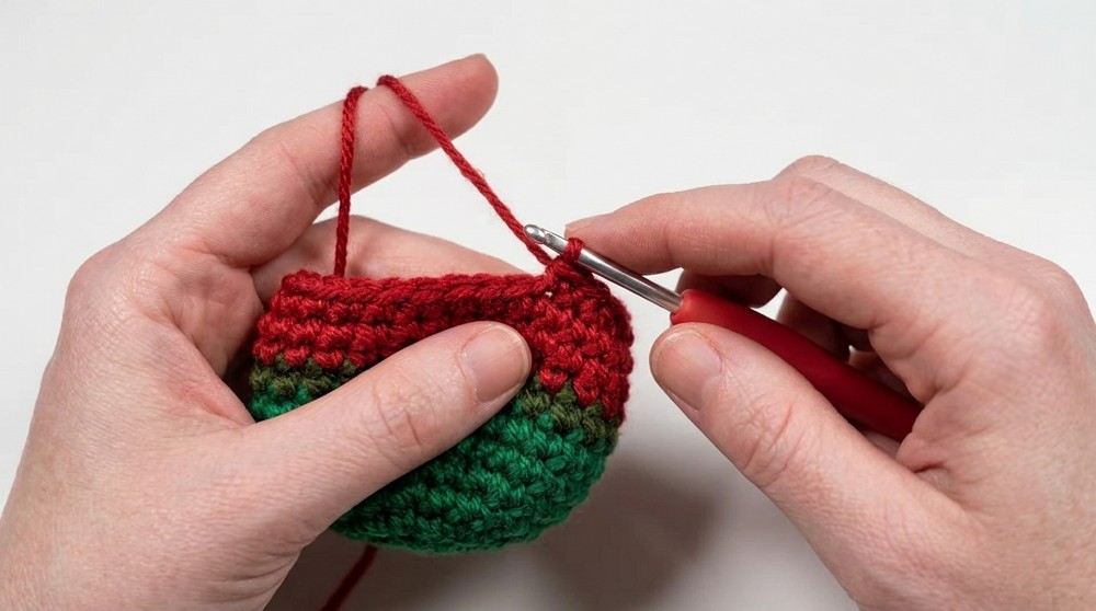 Amigurumi Watermelon Cat (Crochet Tutorial) 6