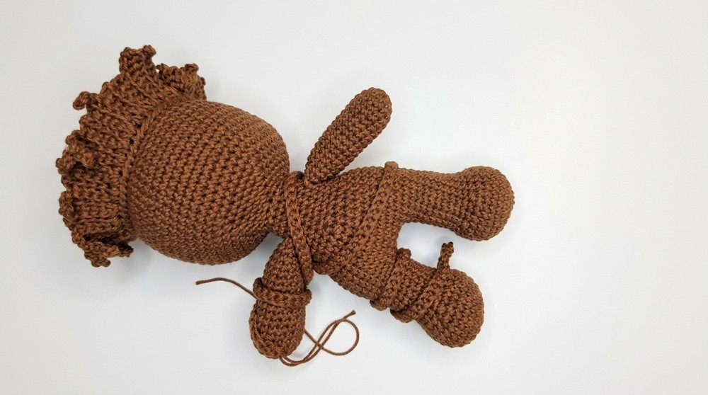 Baby Groot amigurumi pattern step by step 11