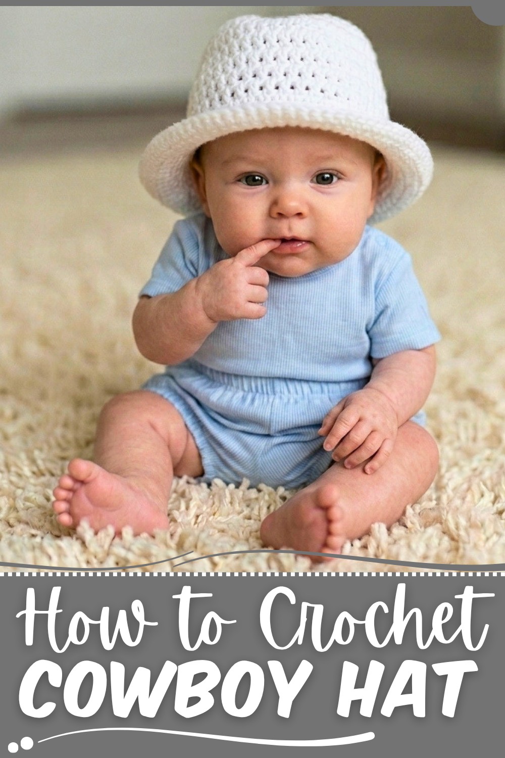 Cowboy crochet hat 1