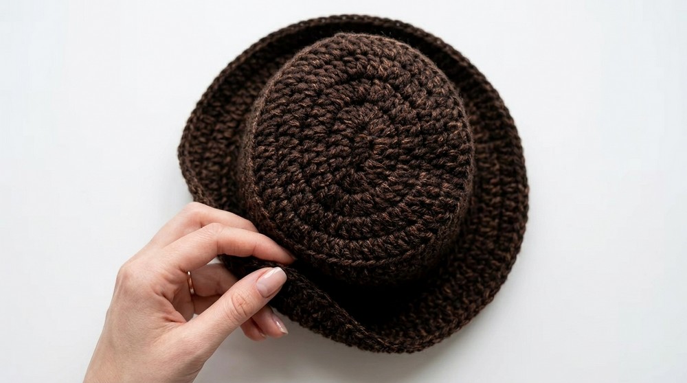 Cowboy hat for baby 0-3 months crochet for beginner baby 9