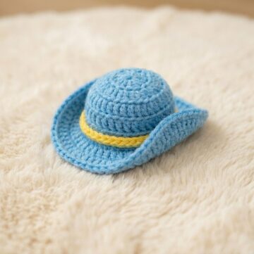 Crochet Cowboy Hat For Pet 11
