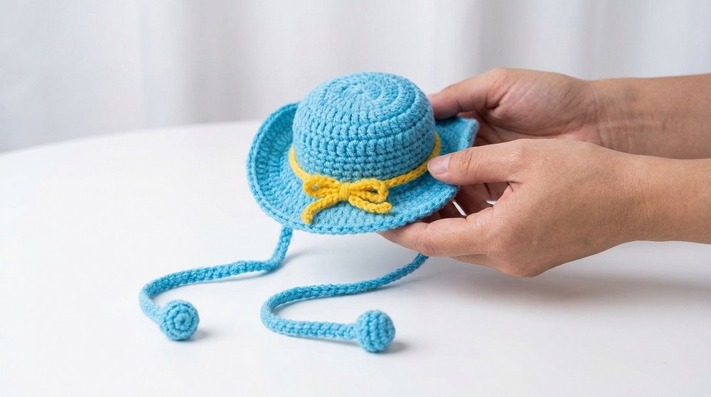 Crochet Cowboy Hat For Pet 8