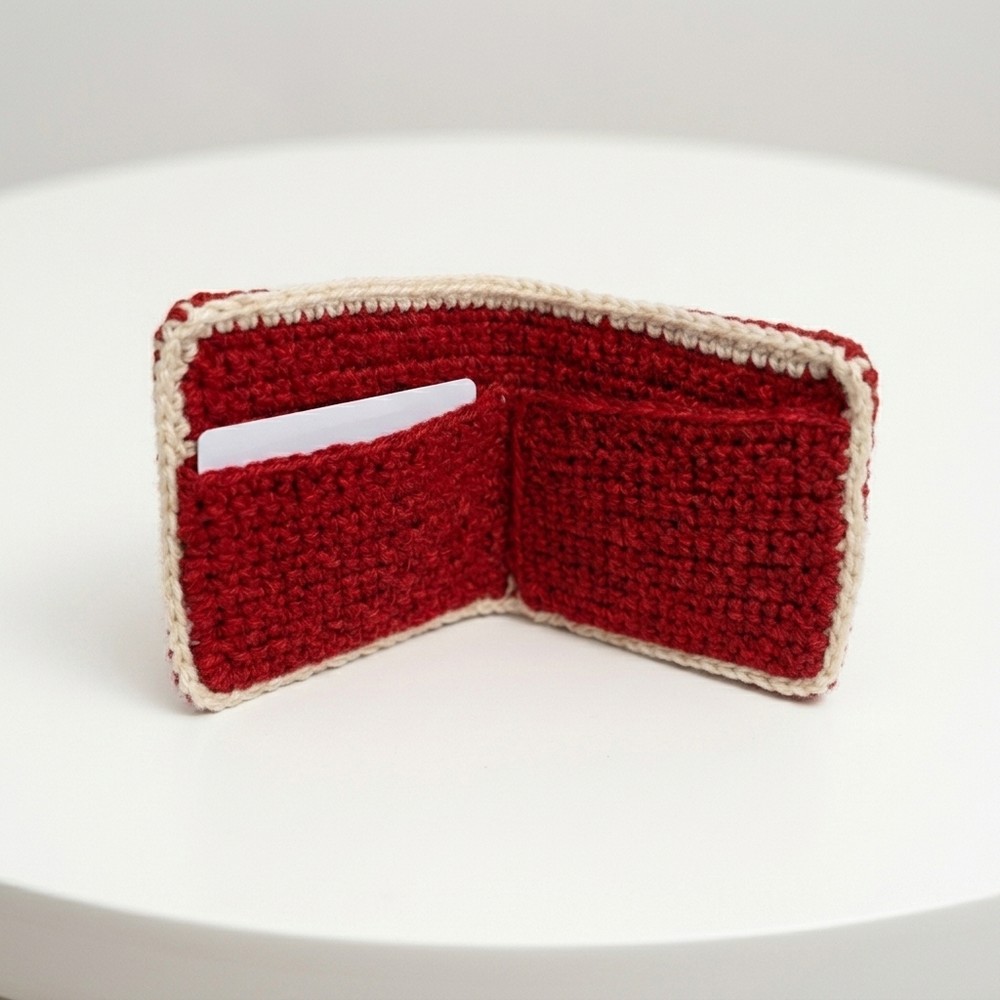 Crochet Unisex Wallet Tutorial Easy Crochet wallet Pattern 9