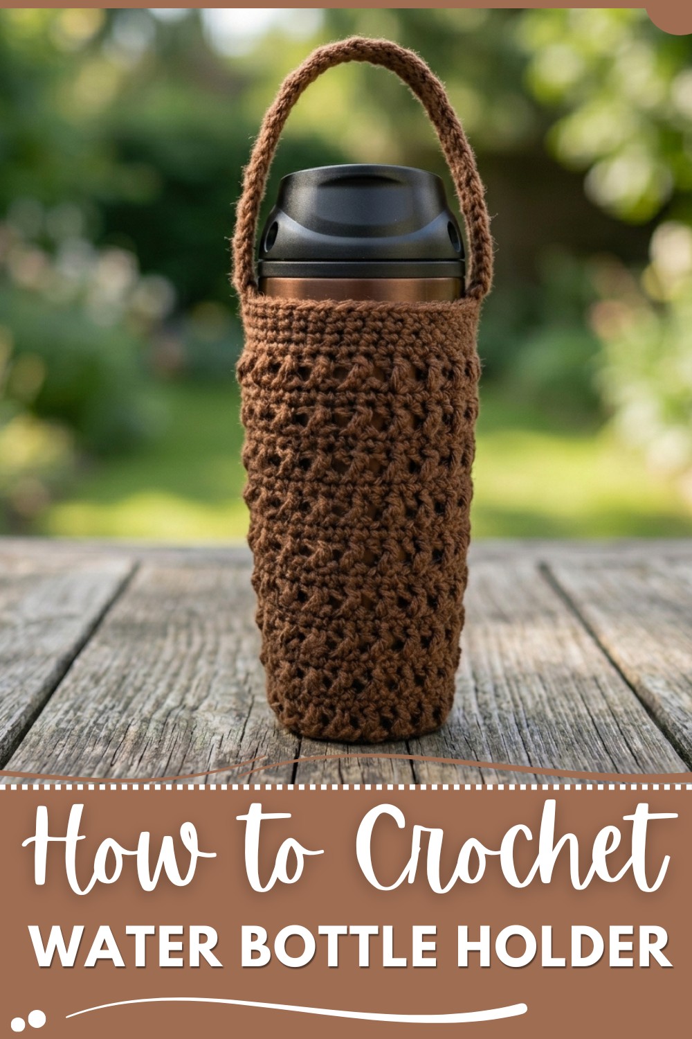 Crochet Water BottleCoffee Mug Holder 1