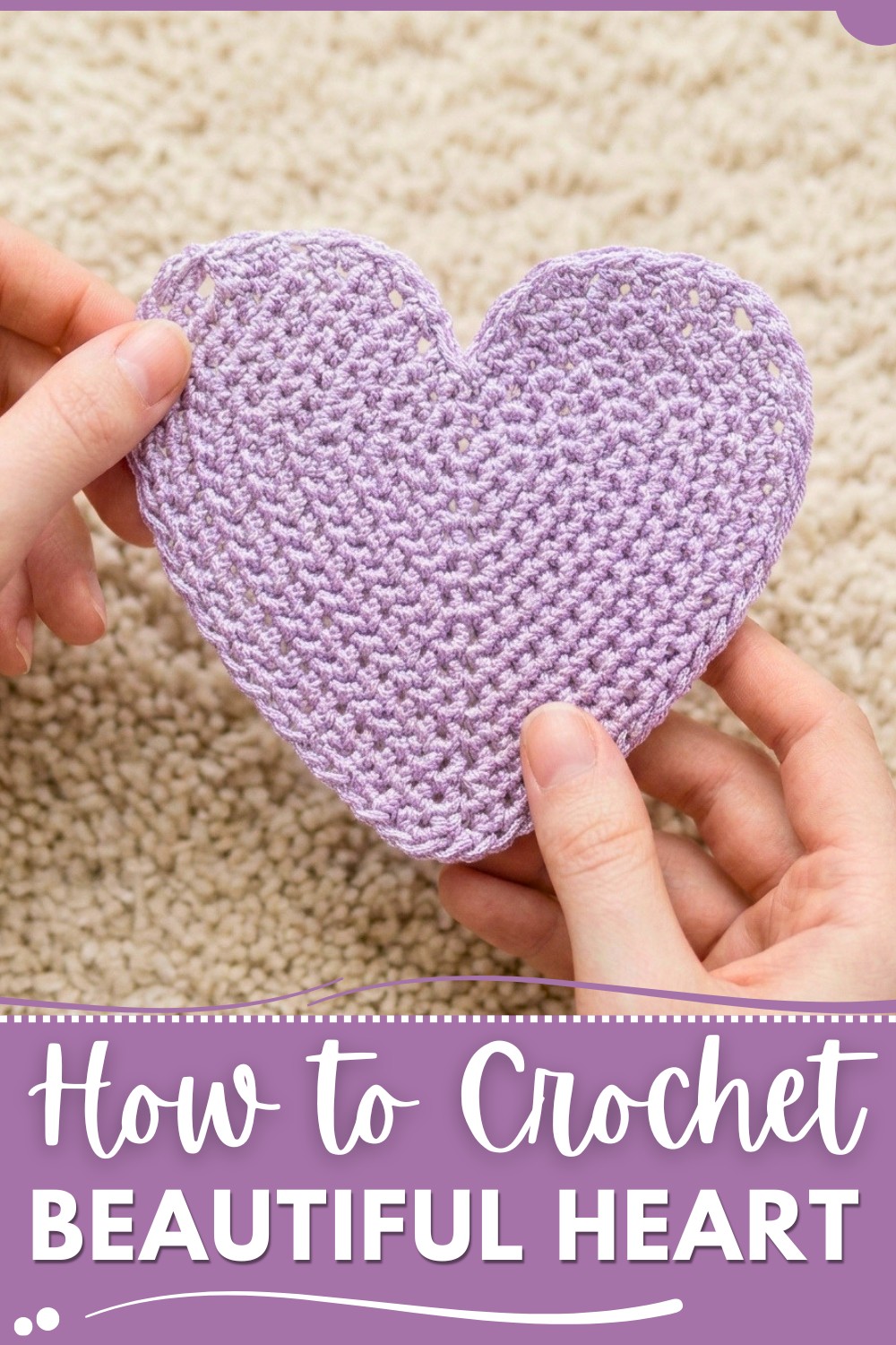 Crochet a beautiful heart 1