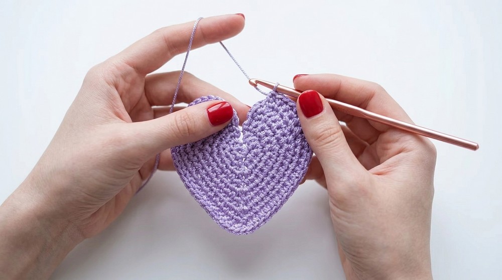 Crochet a beautiful heart 5