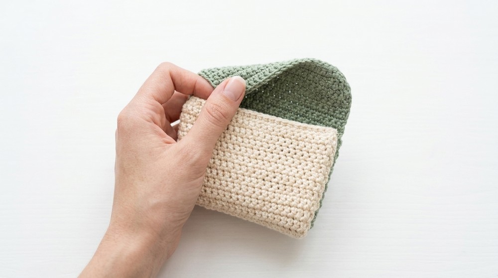Crochet trifold wallet Beginners friendly pattern 8