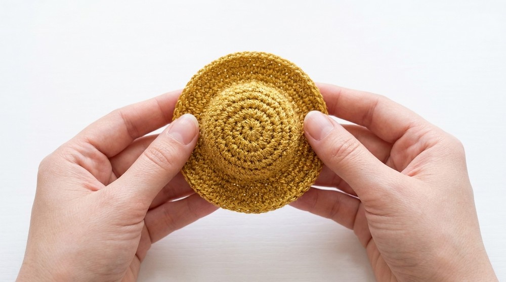 Crocheted cowboy hat for cat (easy) [English subtitles] cowboy hat for cat 7