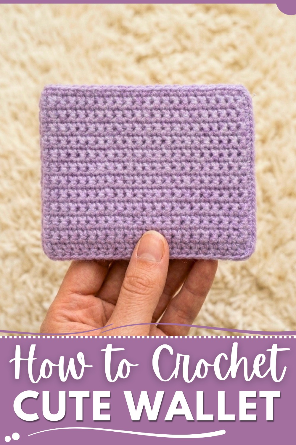 Cute Crochet wallet beginners friendly tutorial 1