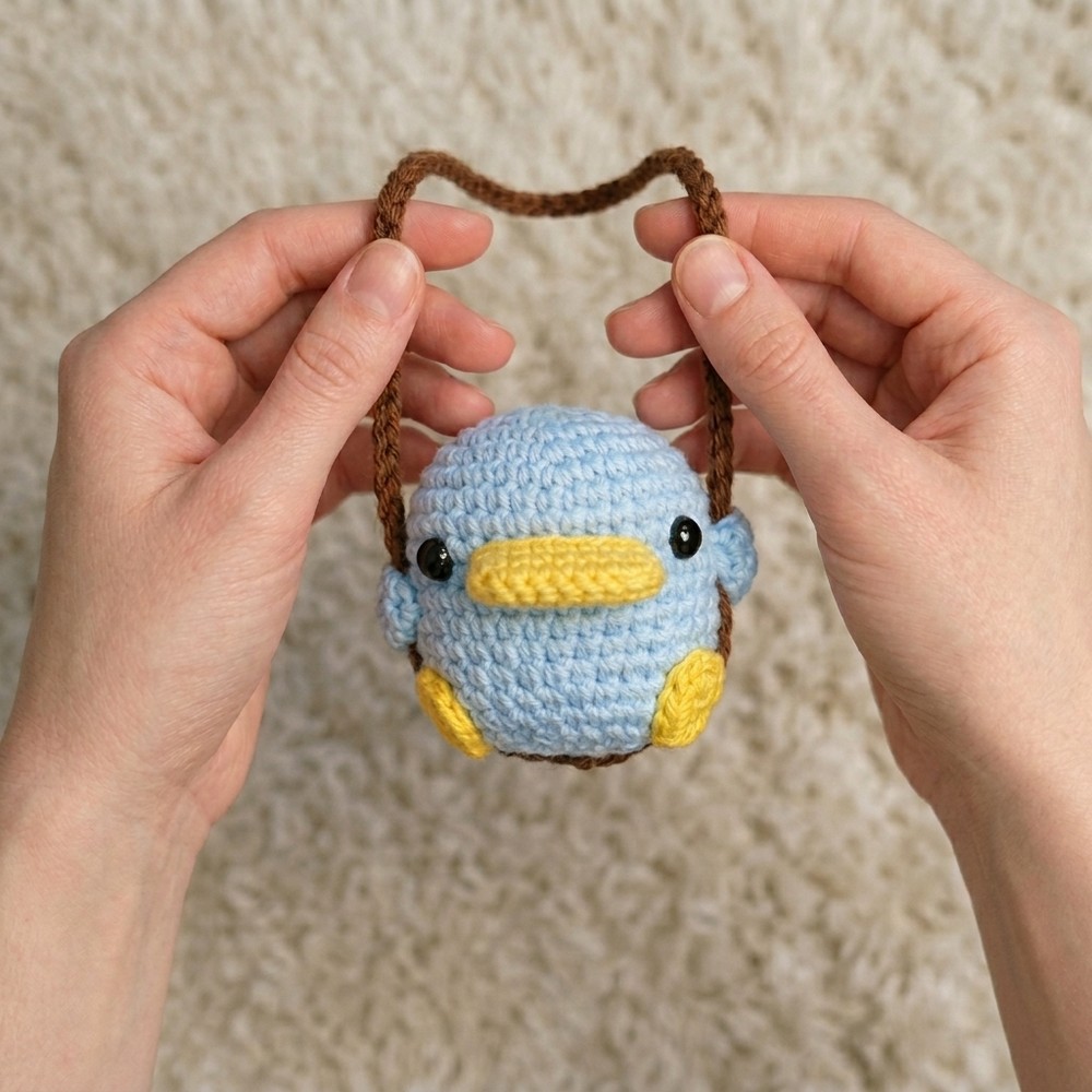 Duck in Swing Amigurumi Duck on Swing Amigurumi 11