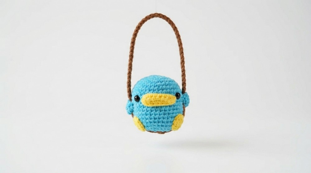 Duck in Swing Amigurumi Duck on Swing Amigurumi 9