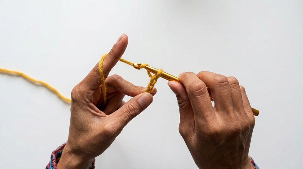 How to Single Crochet & Fasten Off 3