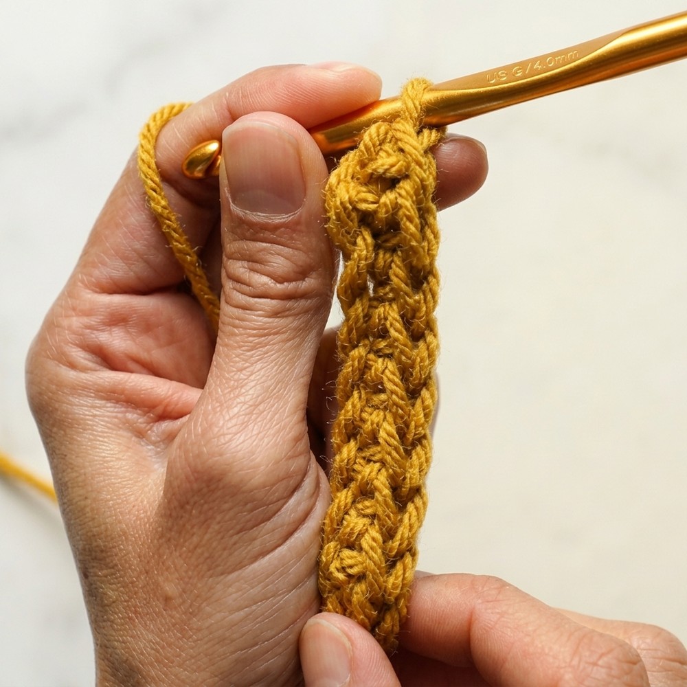 How to Single Crochet & Fasten Off 8