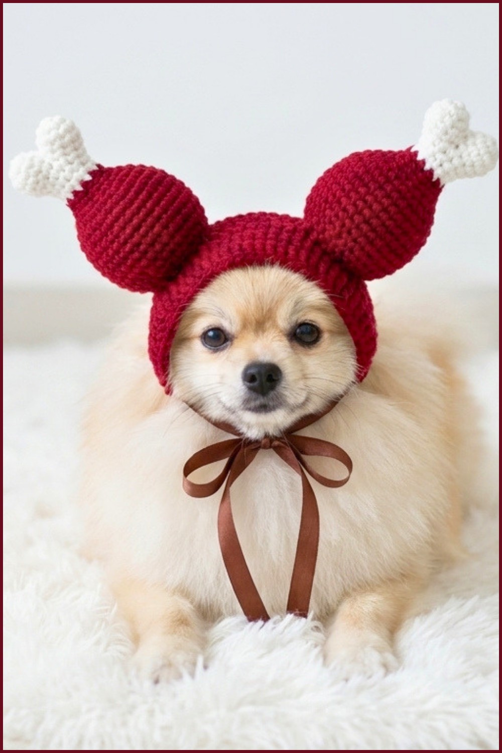 How to crochet a chicken leg-shaped hat 10