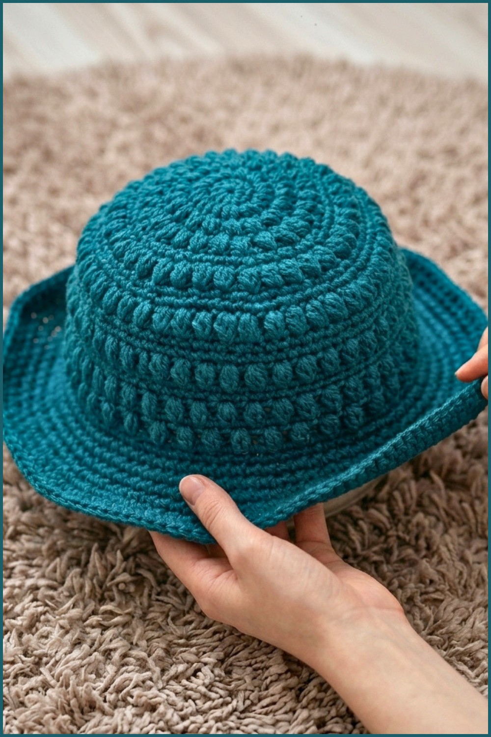 How to crochet a cowboy hat 8