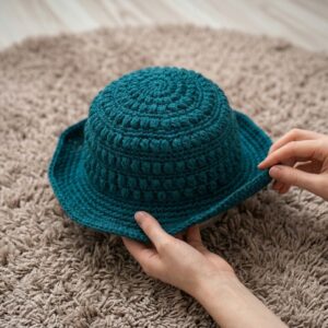 How to crochet a cowboy hat 9