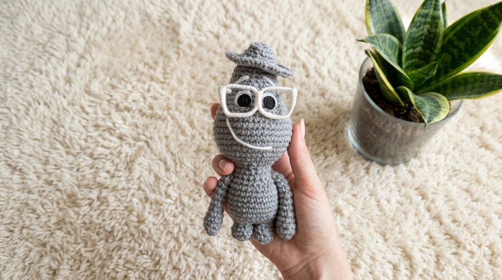 JOE GARDNER AMIGURUMI TUTORIAL SOUL EASY STEP-BY-STEP 2