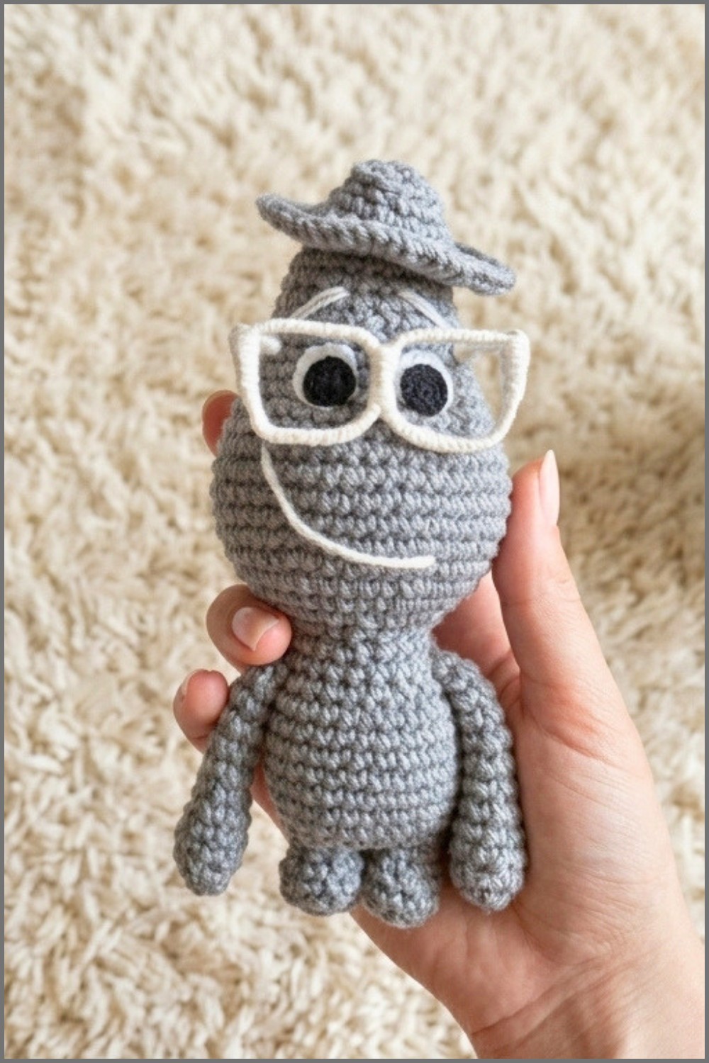JOE GARDNER AMIGURUMI TUTORIAL SOUL EASY STEP-BY-STEP 8