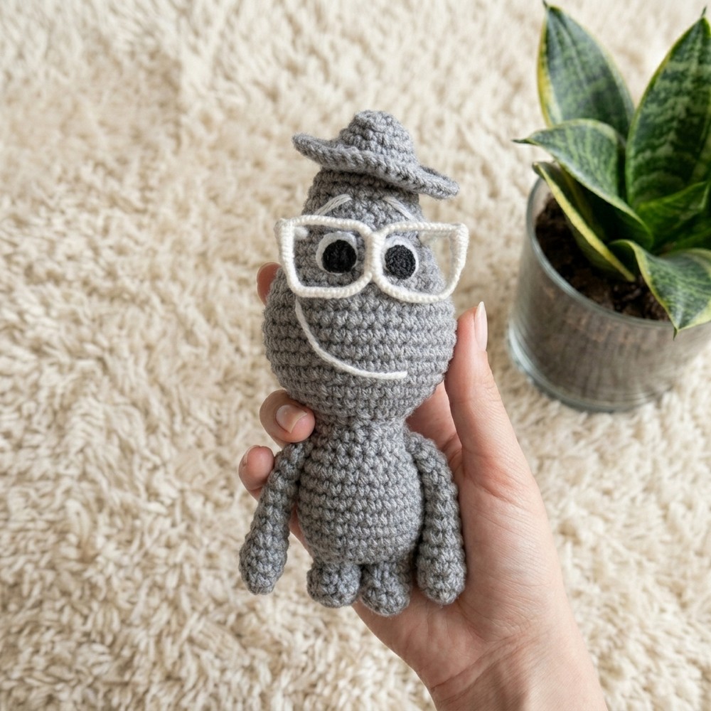 JOE GARDNER AMIGURUMI TUTORIAL SOUL EASY STEP-BY-STEP 9