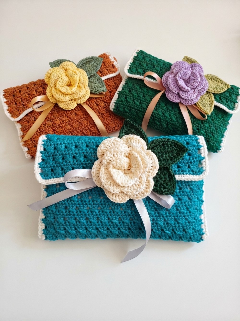 Beautiful Crochet Flower Purse Pattern 1