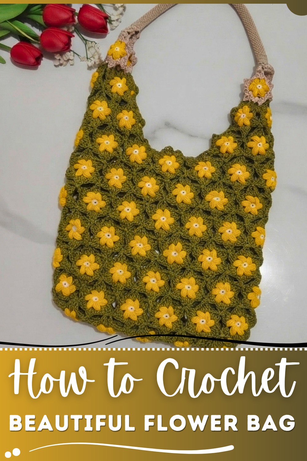Beautiful Flower Crochet Bag Tutorial