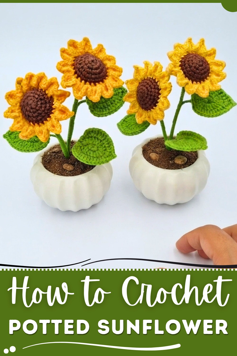 Ceochet Potted Sunflower Step-by-step Tutorial