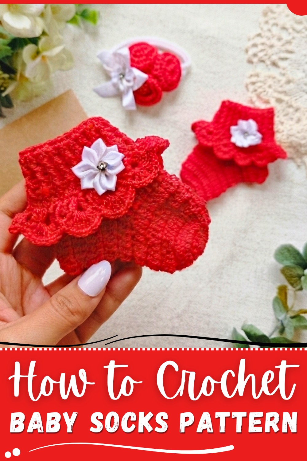 Crochet Baby Socks Pattern