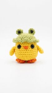 Crochet Chick With Frog Hat Pattern 5