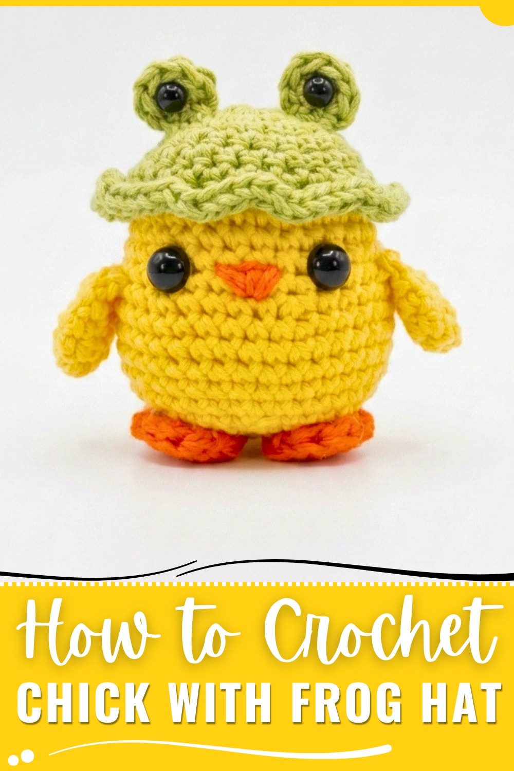 Crochet Chick With Frog Hat Pattern
