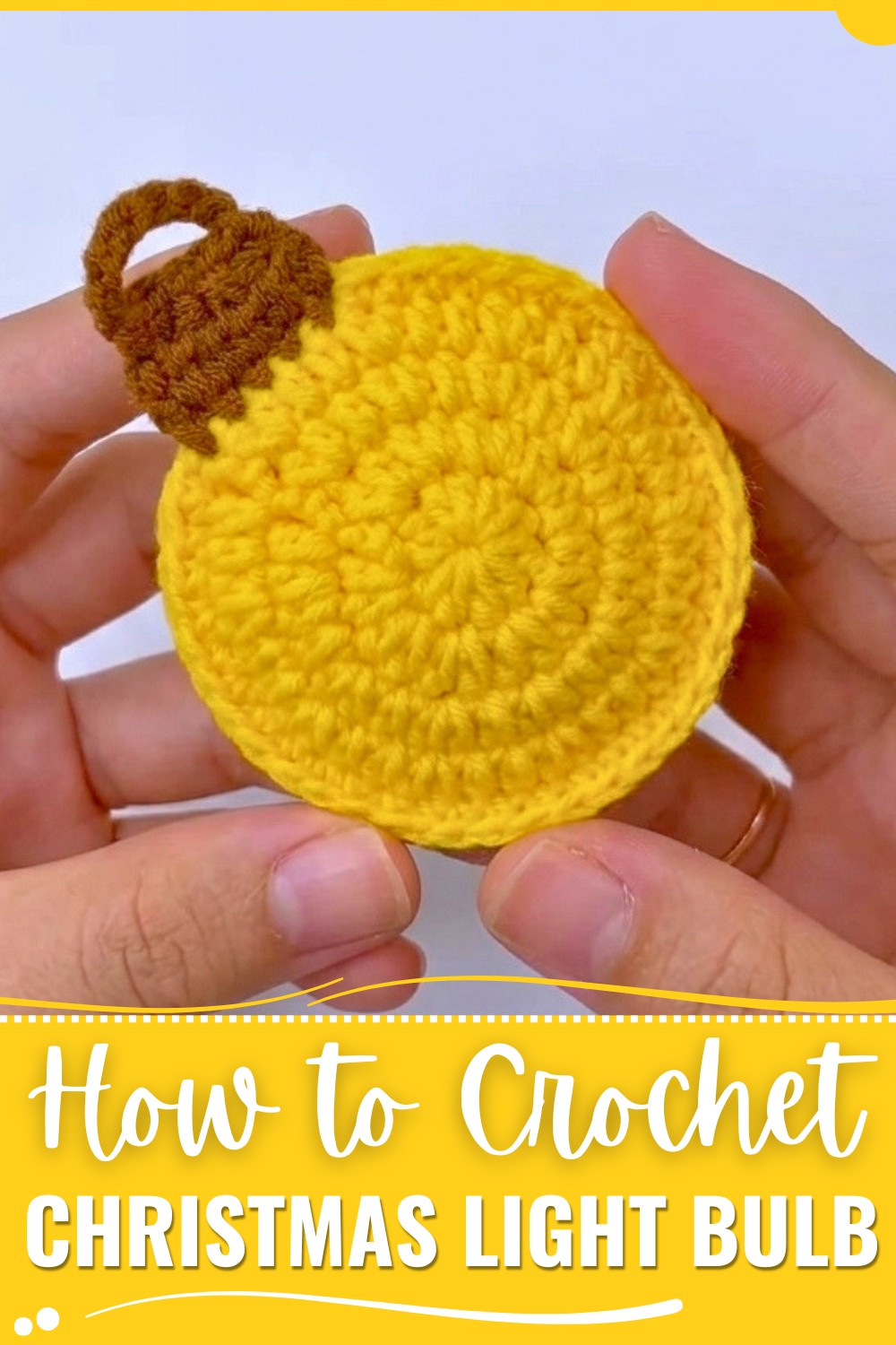 Crochet Christmas Light Bulb Pattern