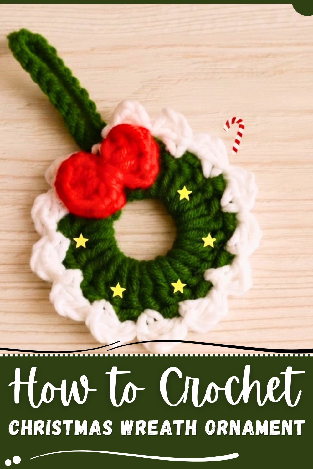 Crochet Christmas Wreath Ornament