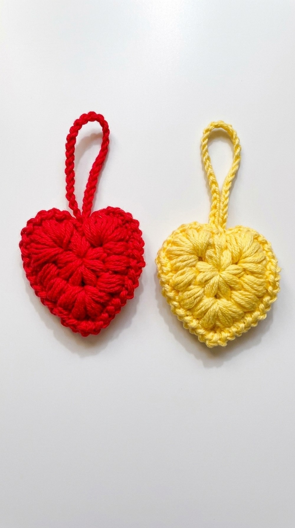 Crochet Heart Keychain Pattern 5