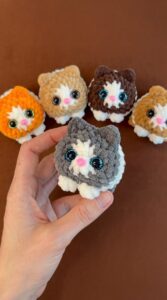 Crochet Mini Cat In 25 Minutes 1