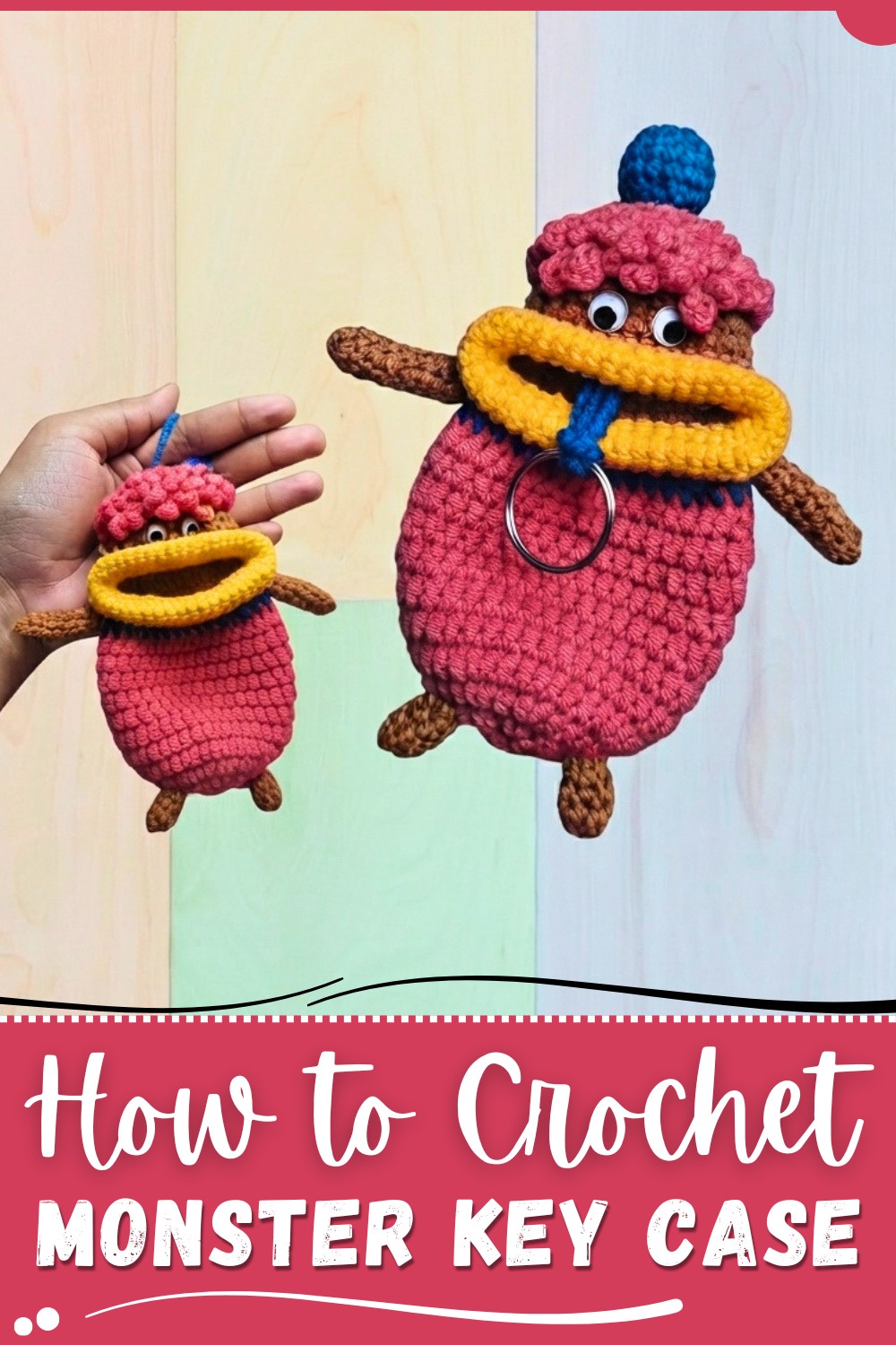 Crochet Monster Key Case Pattern