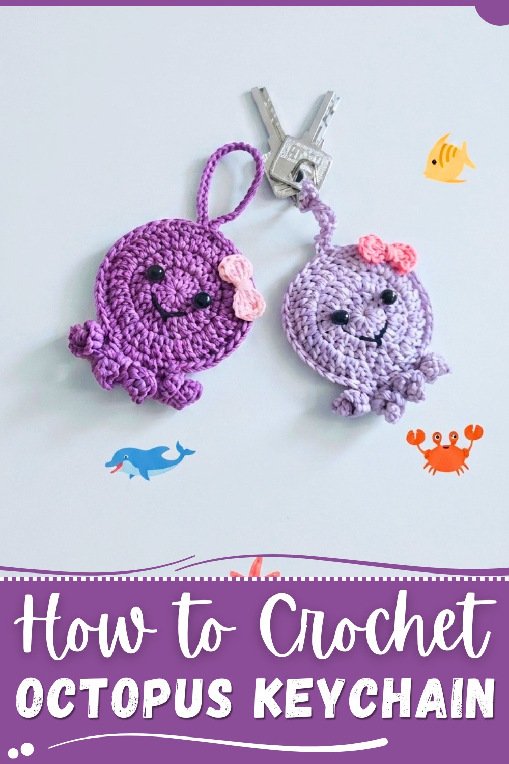 Crochet Octopus Keychain Pattern