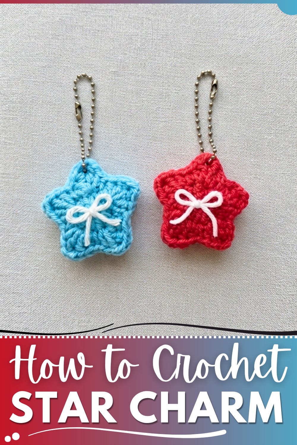 Crochet Star Charm Pattern